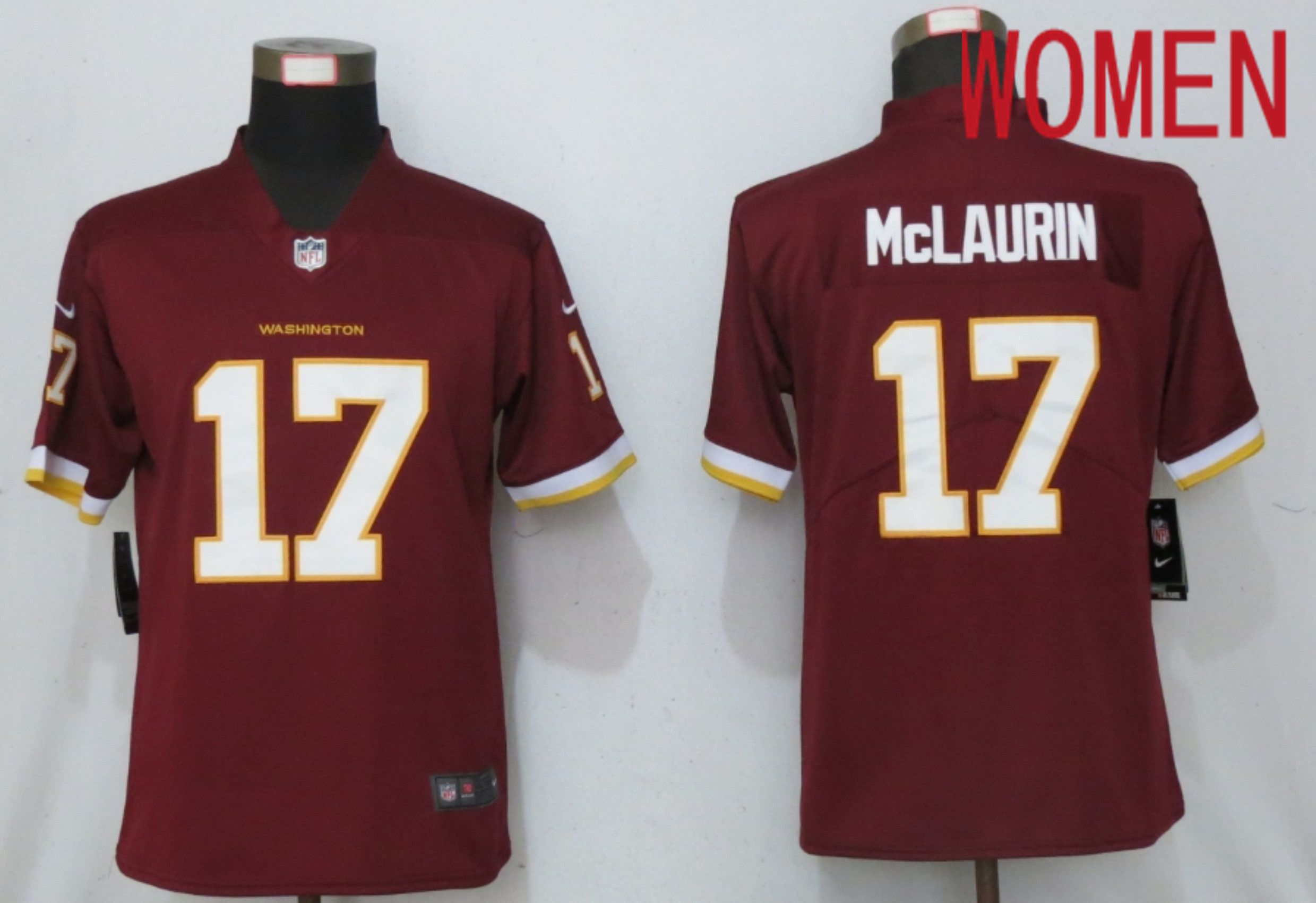 Women Washington Redskins 17 Mclaurin Red 2020 Vapor Untouchable Elite Play NFL Nike Jerseys